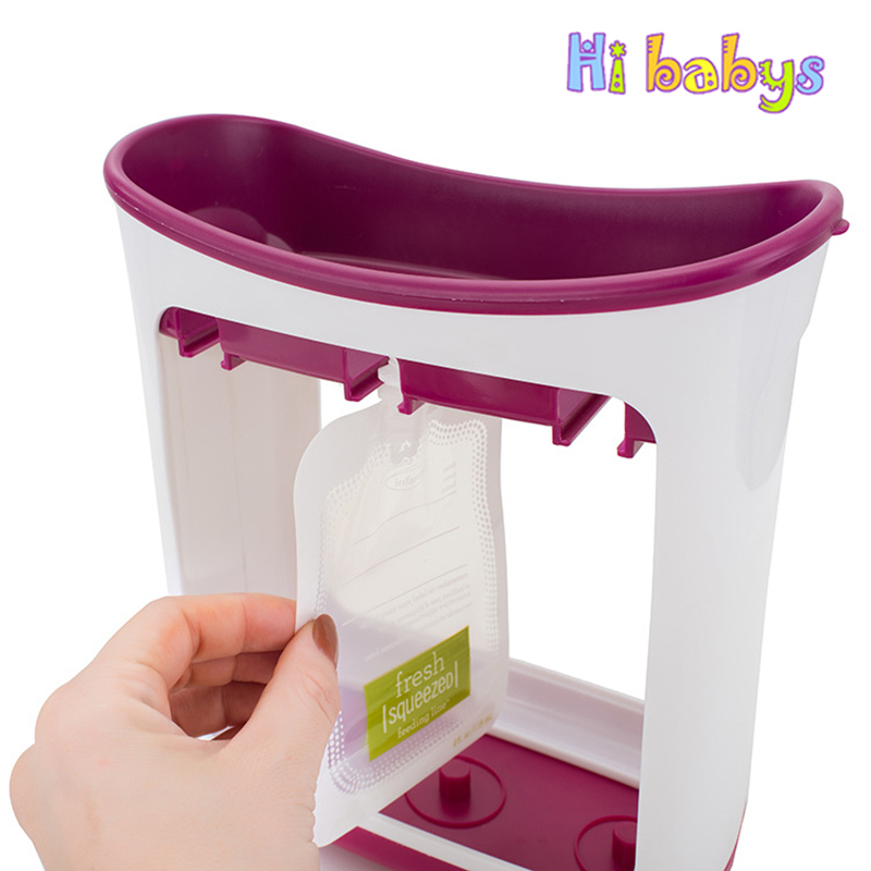 Baby Lebensmittel Hersteller Baby-Lebensmittel-Container Lagerung Liefert Neugeborenen Obst Organisation Container mit 10 Beutel Squeez Lagerung Tasche
