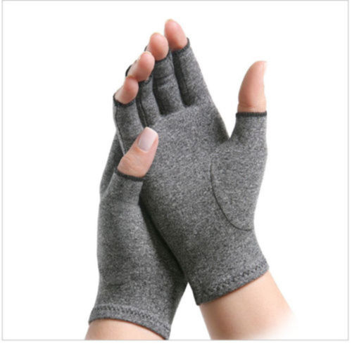 Paire de gants à Compression en cuivre | Gants articulaires, carpe, arthrite, de la Circulation, gants confortables sans doigts