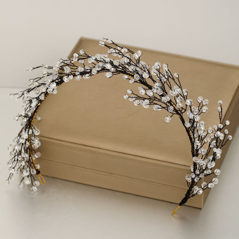 Bruids haarringen met strass steentjes, oorbellen, bruidshoofddeksels, decoratieve sieraden voor dames