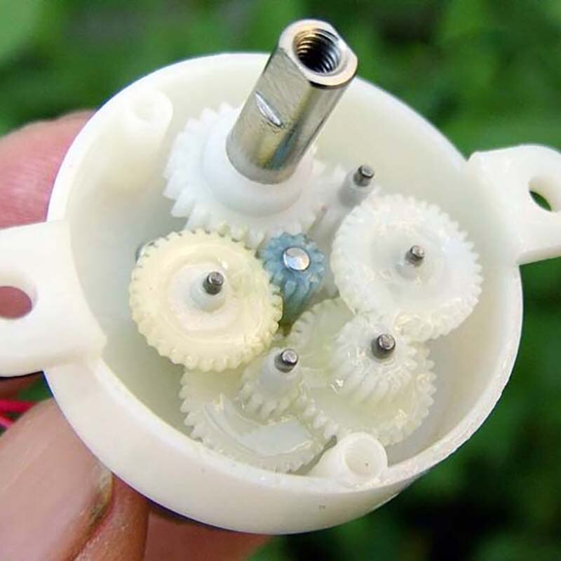 DC 6V-12V 7.5RPM Slow Speed Mute Micro 300 Turbo Worm Gearbox Gear Motor Speed Reducer Motor Ratio 1:600 DIY Toy Robot Model