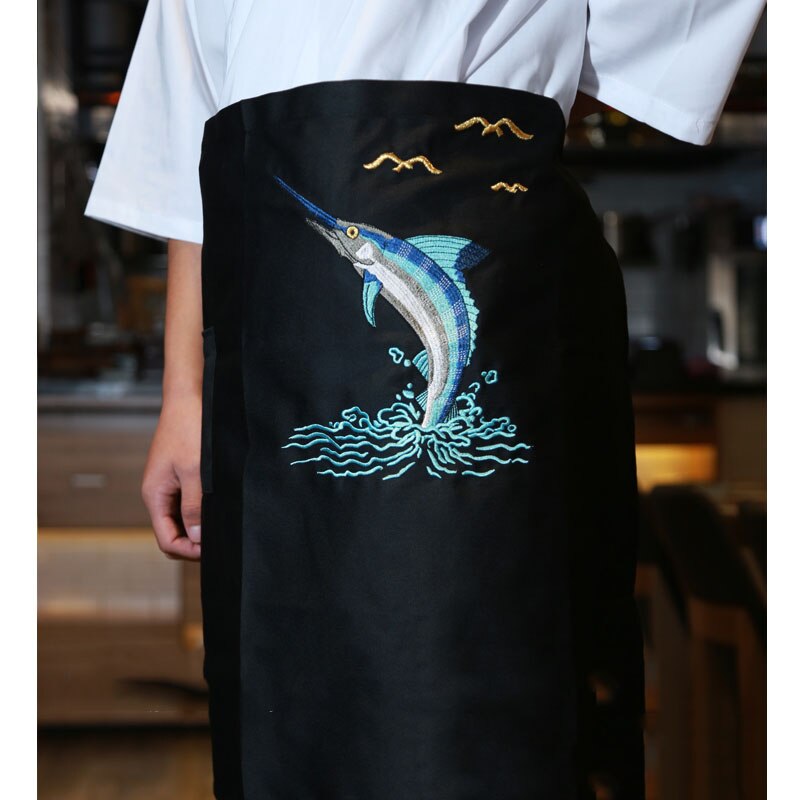 japan Cuisine Waiters broderie Aprons Chef Apron sushi Restaurant Food Service Accersories aprons