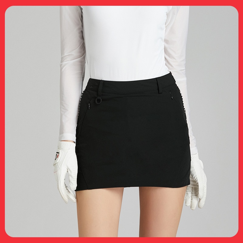Golf kort nederdel sommer damer kort nederdel taske hofteplisseret nederdel for at forhindre eksponering