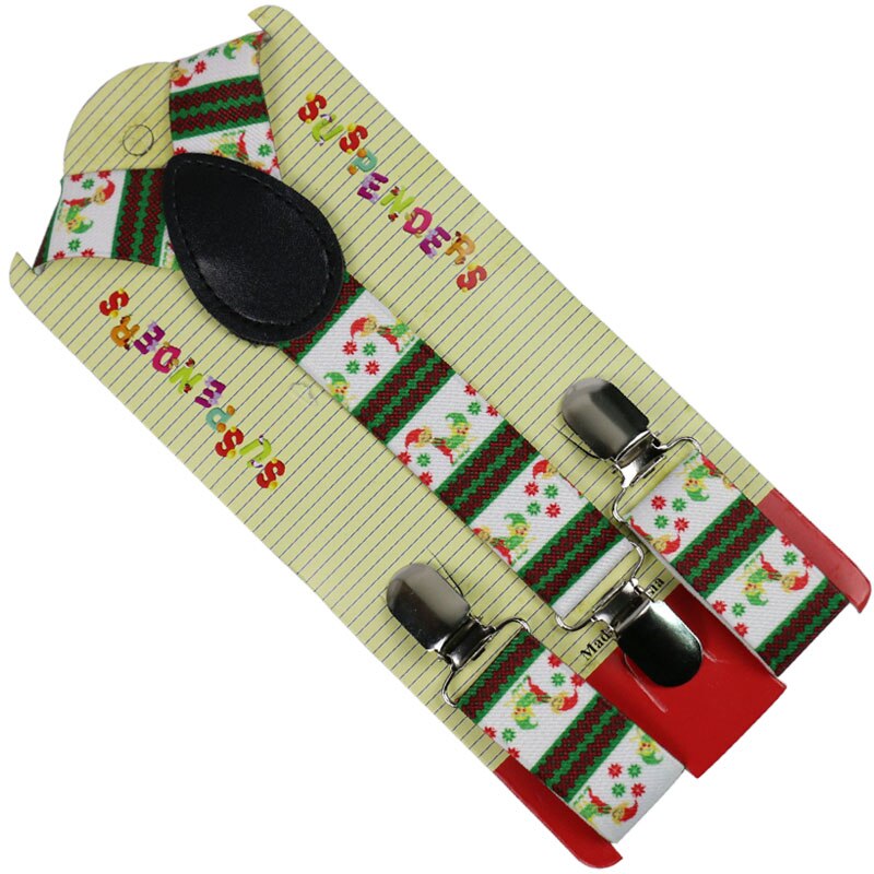 Huobao børn drenge piger jul halloween træ hjorte bukser bukser y-tilbage klip-på justerbare elastiske seler til børn