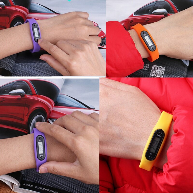 * Le plus récent bracelet de montre de Sport de poignet podomètre courir Distance de marche compteur de calories Fitness jauge étape Tracker numérique LCD podomètre *