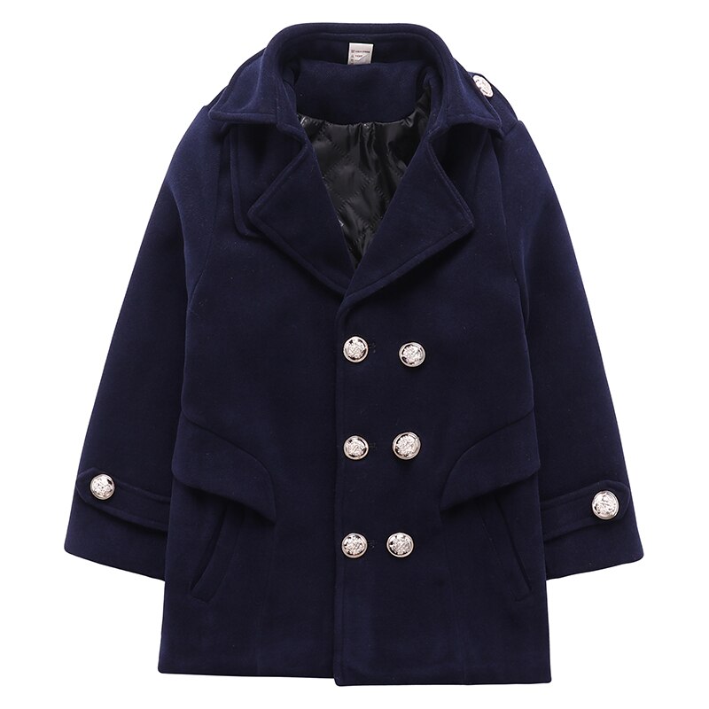 Rooster Kinderen Jas Wollen Jas Voor Jongens Mode Herfst Winter Jas Jongen Windjack Kids Winter Overjas