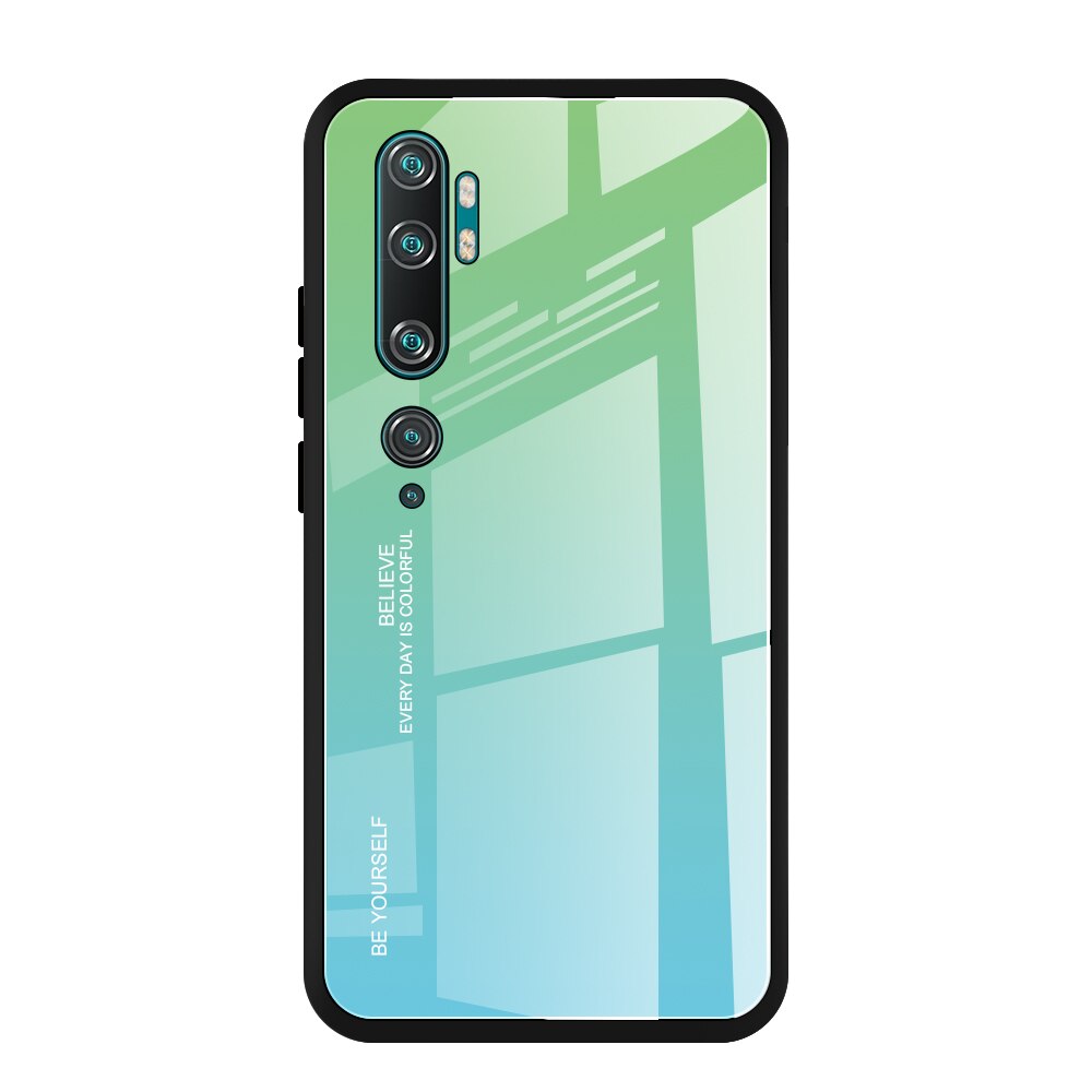 For Xiaomi MI Note 10 Case Luxury Gradient Tempered Glass Hard Soft Frame Full Back Covers For Xiaomi CC9 Pro Shockproof Fundas: For Mi CC9 Pro / 5