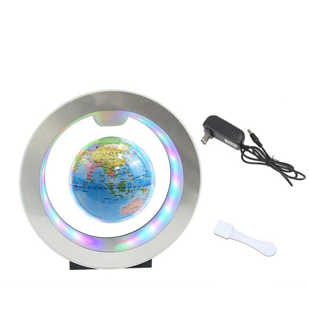 4'' Geography World Globe Magnetic Floating globe LED Levitating Rotating Tellurion World map school office supply Home decor