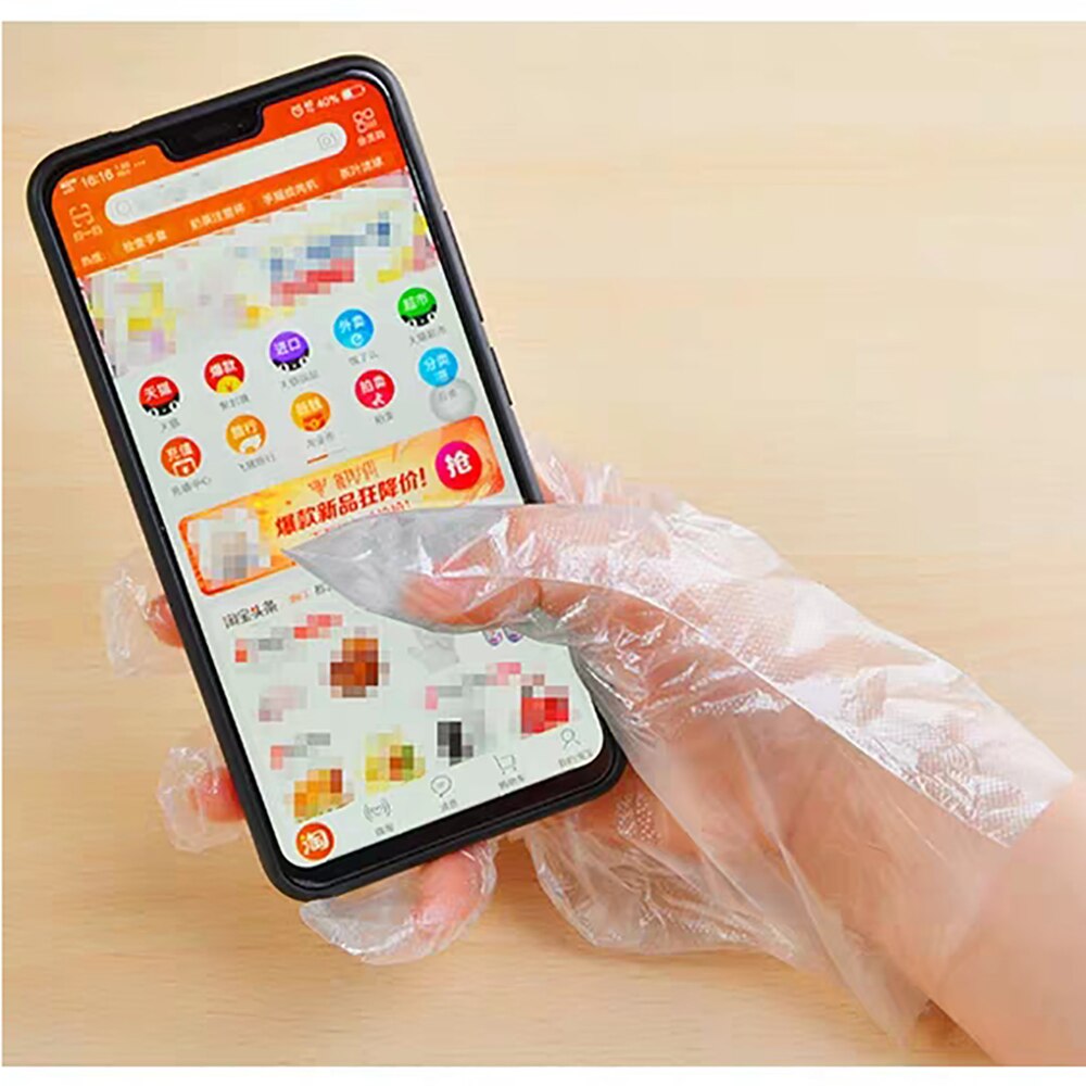 100 Stks/set Voedsel Plastic Handschoenen Wegwerphandschoenen Voor Restaurant Keuken Bbq Milieuvriendelijke Voedsel Handschoenen Fruit Groente Handschoenen