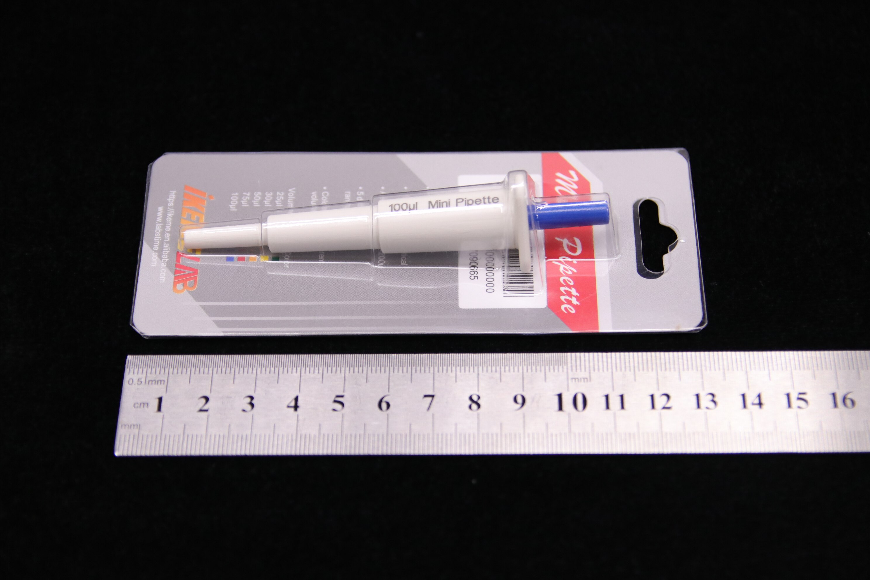 Mini Pipette Laboratory Manual Single Channel Micro individually packaged pipette gun 25ul/30ul/50ul/75ul/100ul/200ul