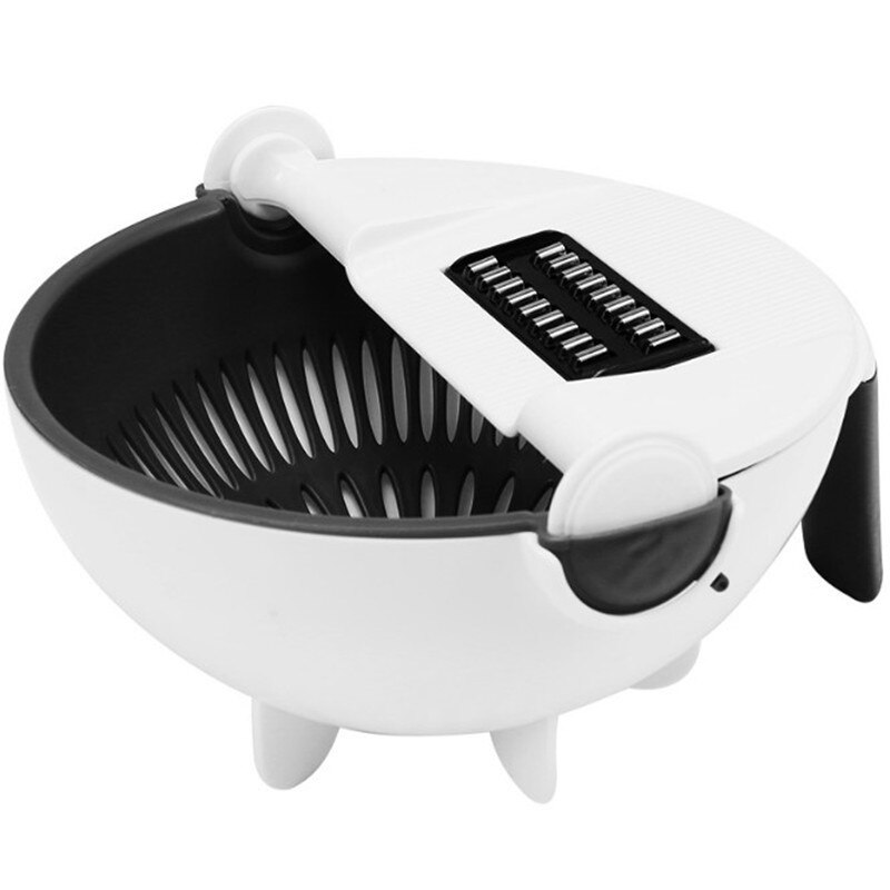 Rotating Collander 9 in 1 Multifunction Vegetable Slicer Shredder Man... – Grandado