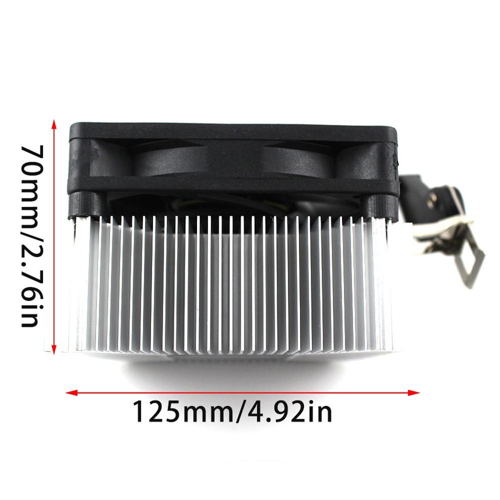 Universal Aluminum Super Quiet Computer PC Silent Cooler CPU Cooling Fan Hydraulic Bearing Heat Sink Radiator