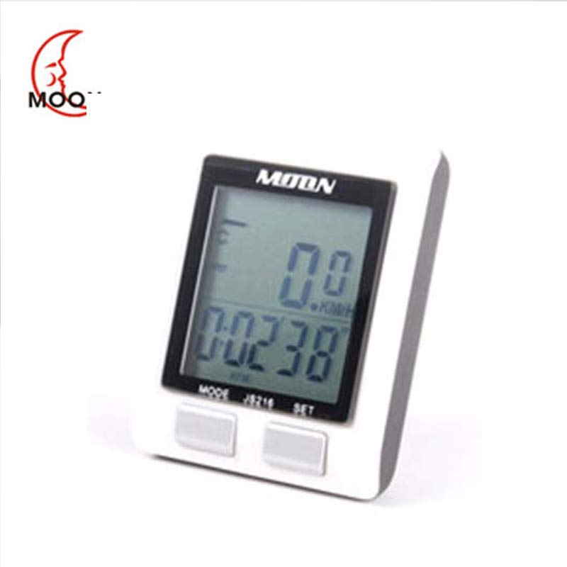 MOON Fiets Computer Met LCD Digitale Display Waterdichte Fiets Kilometerstand Snelheidsmeter Fietsen Stopwatch Rijden Accessoires Tool
