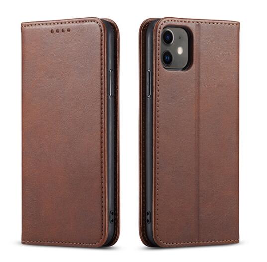 Funda de cuero con tapa para Samsung Galaxy A03s, carcasa de cuero con soporte, para Samsung A03s A03 S A 03 s: MZ Brown