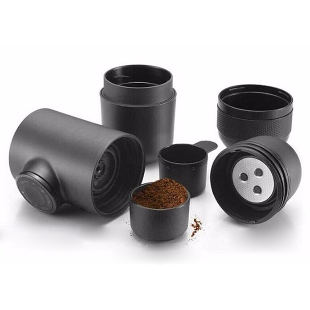 mini manuell kaffetrakter 70ml til hjemme bil reise kontor håndholdt espresso trykk kaffemaskin trykk forsyninger tilbehør