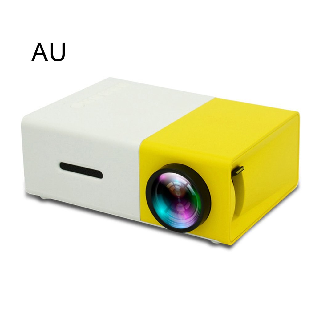 Miniproyector portátil para cine en casa, LED, HD, 3D, 1080P, AV, USB, HDMI, 1 set: Azul