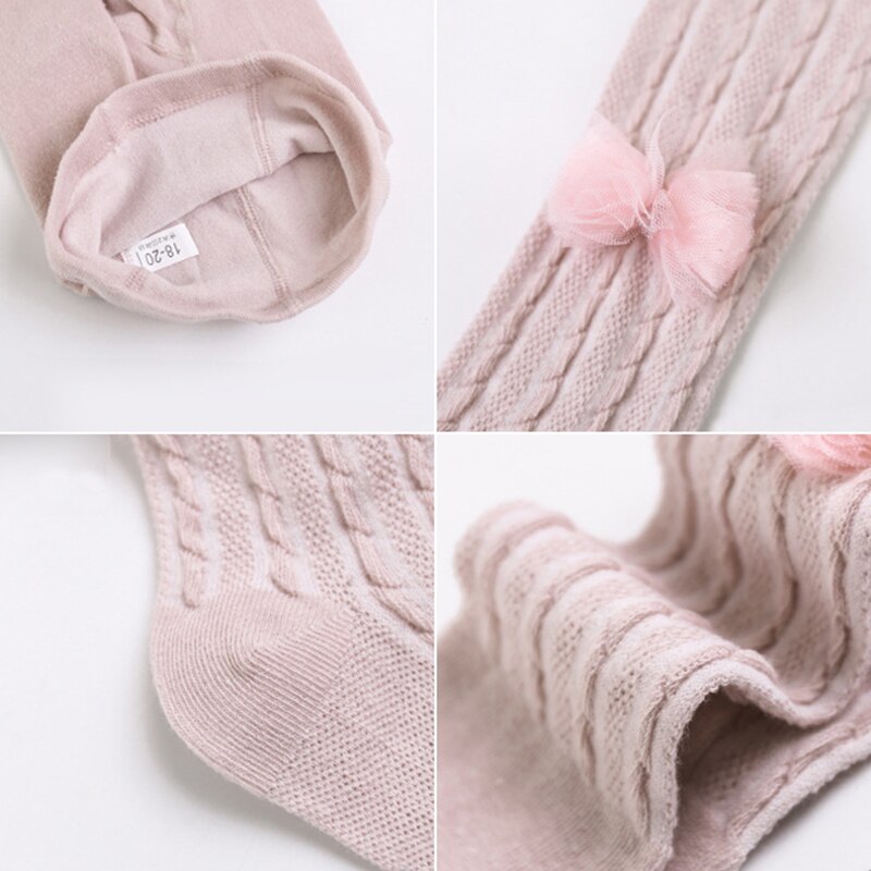 Summer Mesh Thin Baby Tights Lace Bow Princess Baby Girl Tights Pantyhose Soft Cotton Children Stockings Hosiery