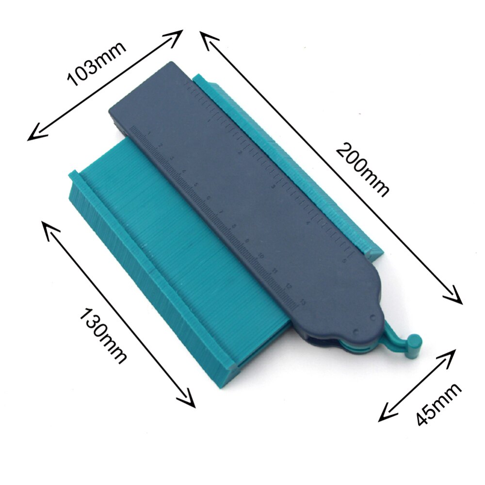 Self-Locking Contour Gauge Profile Duplicator Tiles Edge Shaping Tool