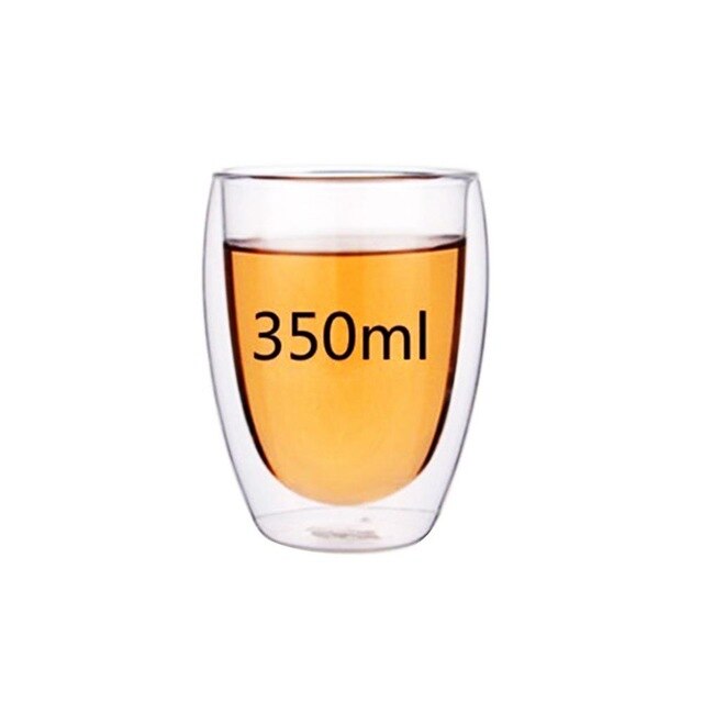 Loodvrije handgemaakte waterfles koffiekopjesset hittebestendige dubbelwandige glazen beker bier handgemaakte bierpul thee whisky glazen beker: Scgrblb -350ml