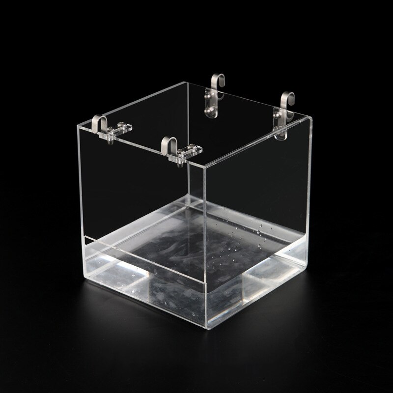 Transparent oiseaux baignoire acrylique pour oiseaux en cage calopsitte bain propre animal de compagnie WXV