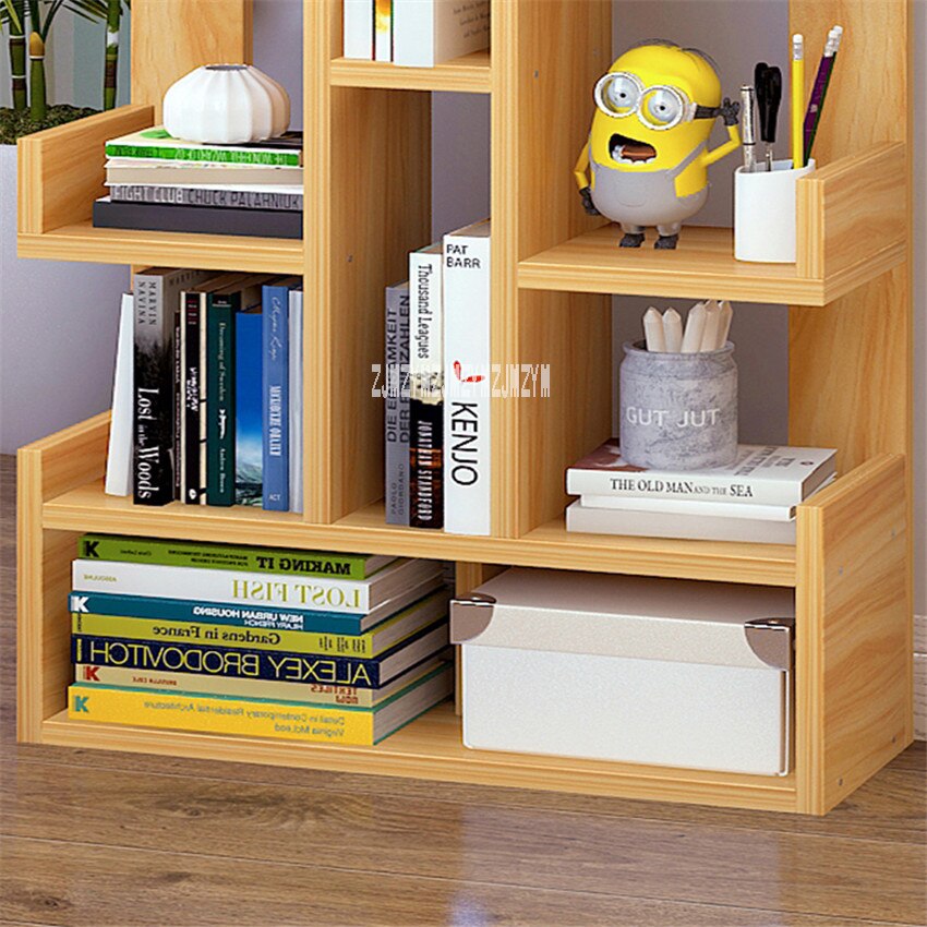 SG271546 Land Bookcase Simple Modern Students Bedroom Simple Bookshelf Economy Display Cabinet Living Room Storage Rack