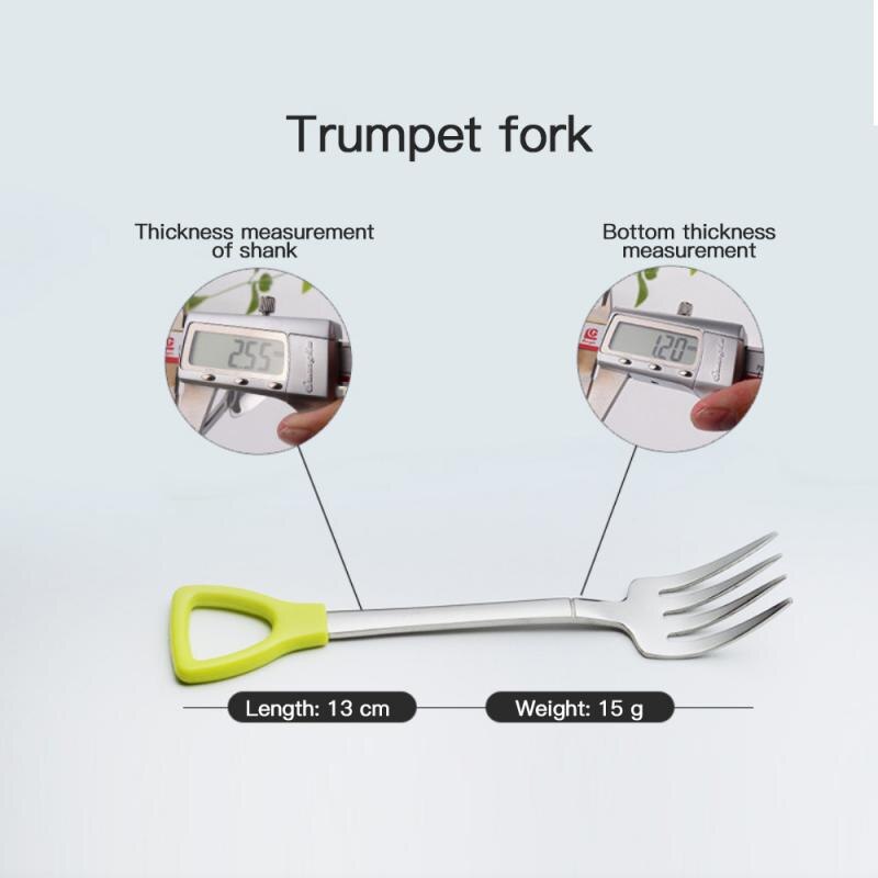 Shovel Small Spoon Fork Taro Spoon Coffee Stir Spoon Stainless Steel Long Handle Spoon Fork Western Steak Fork