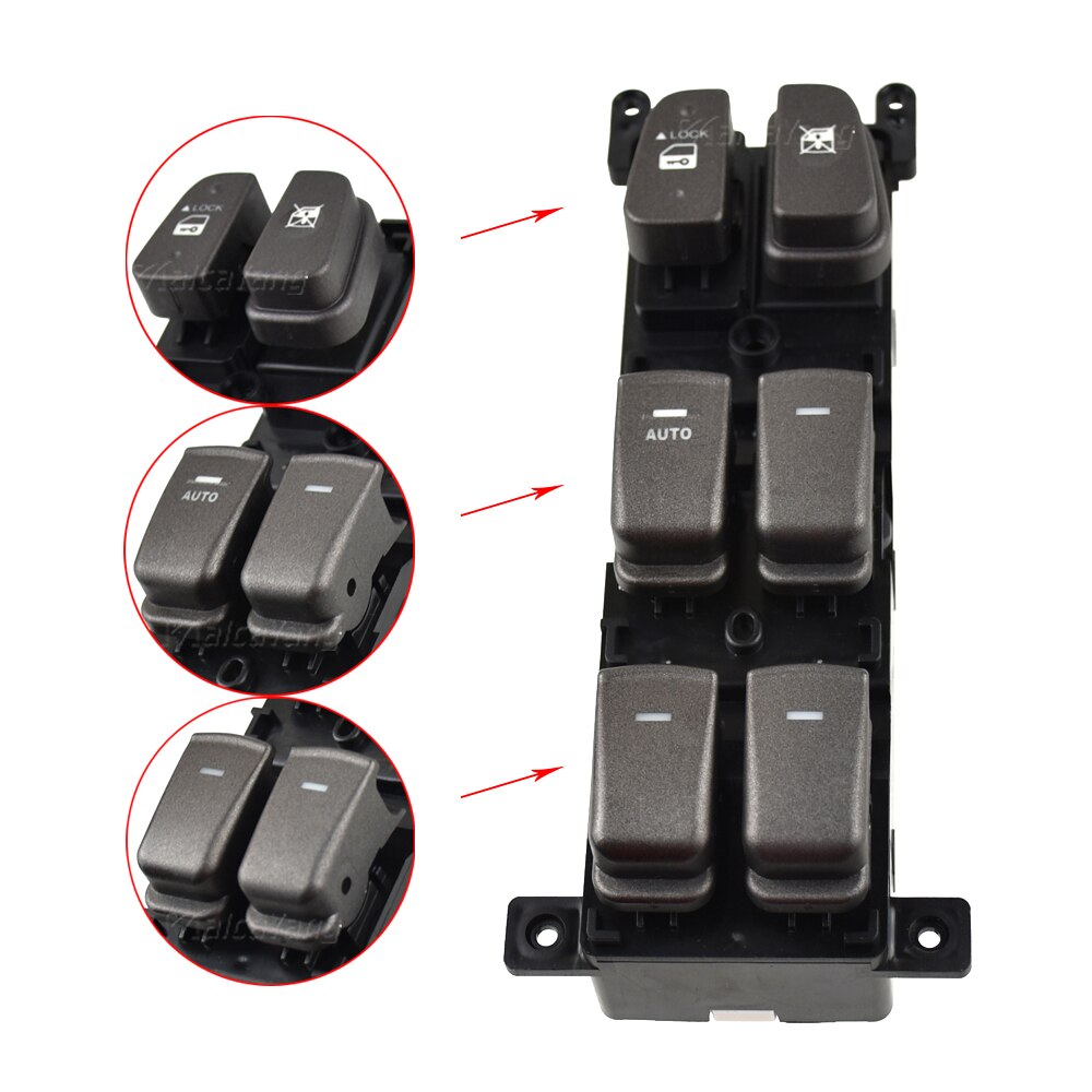 Elektrische Power Master Venster Hoofdschakelaar Knop Passenger Voor Hyundai Sonata Nf 93570-3K600 935703K600 93570 3K600