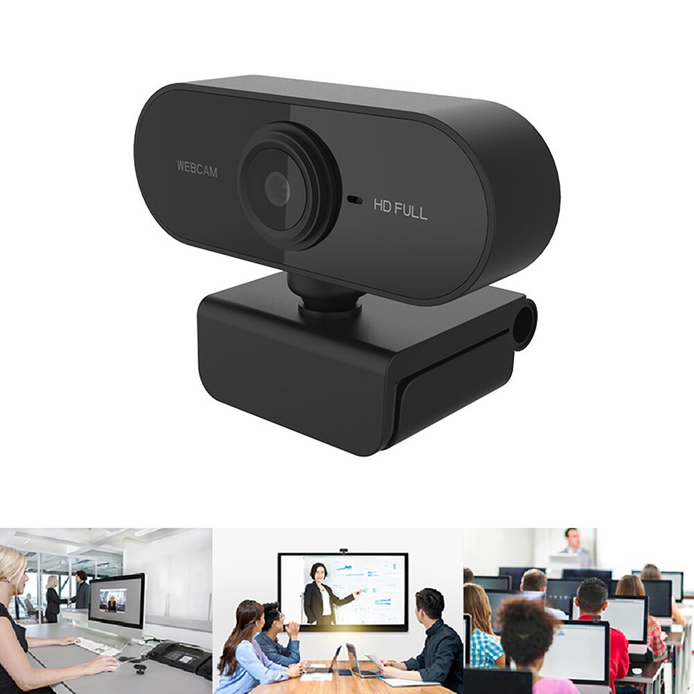 HD 1080P Webcam Mini Computer PC WebCamera USB Plug Rotatable Cameras for Live Broadcast Video Calling Conference Work