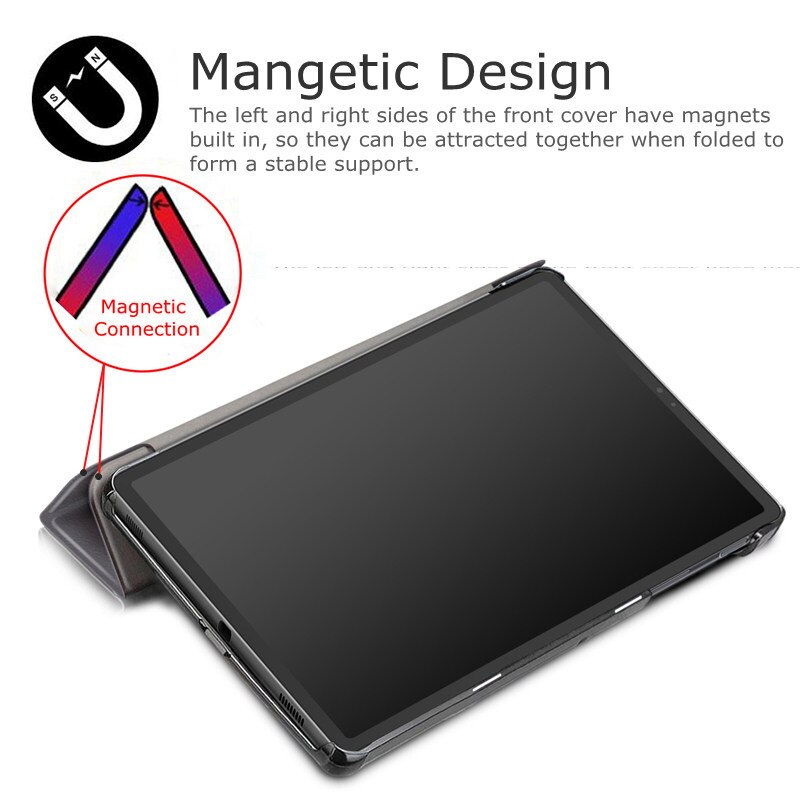 Ultra-thin Magnetic Smart PU Leather Cover for Samsung Galaxy Tab S5e SM-T720 T725 10.5" Tablet Auto Sleep/Wake Funda Case