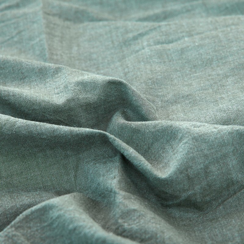 Yaapeet 1pc katoenen effen dekbedovertrek lichtblauw dekbedovertrek ademend warm bedbescherming zonder kussensloop