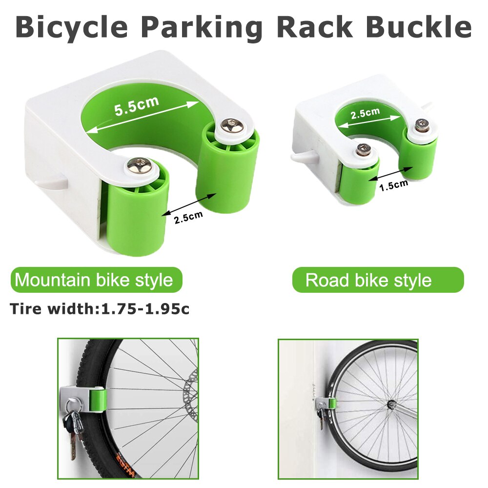 Bicycle Parking Rack Buckle Indoor Vertical Bike Storage Portable Wall Mount Hook Mountain Road Bike Cycling Display Stand