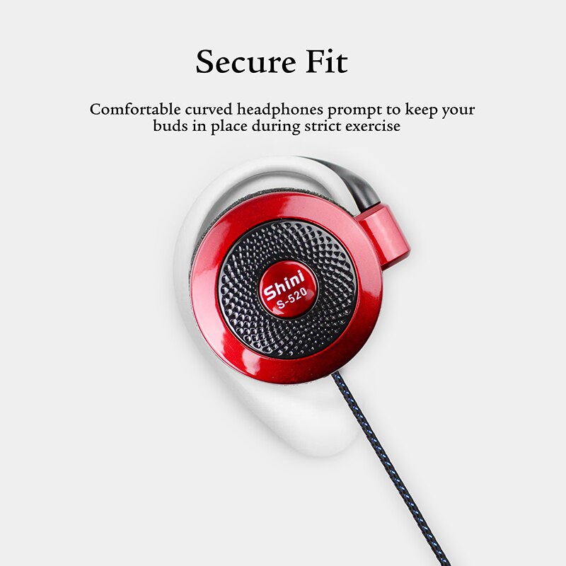 Ohr Haken Kopfhörer Verdrahtete Kopfhörer 3,5mm Super Bass Headset Mit Mikrofon Sport Kopfhörer für iPhone Samsung Xiaomi Huawei