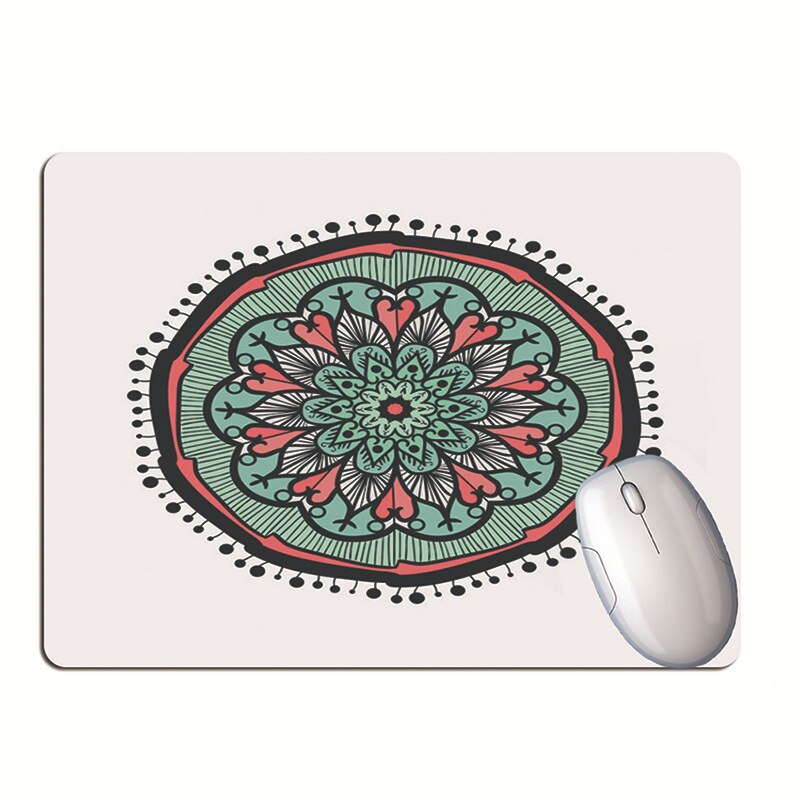 Gradiënt Kleur Mandala Muismat Student Computer Muis Antislip Notebook Pad Kantoor Toetsenbord Bescherming Pad Tafel Mat: 1PC I