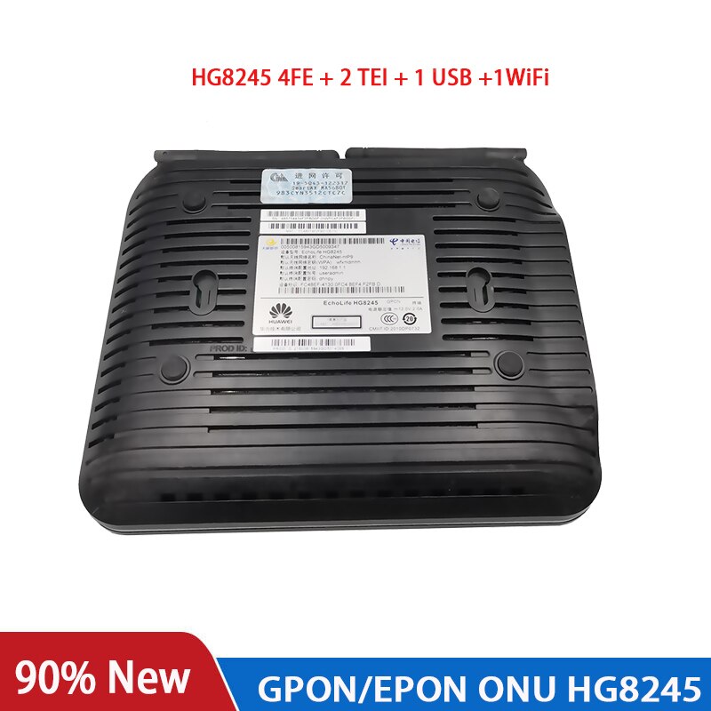 GPON oNU HG8245 1000Base wireles Terminal 2POTS+4GE 1USB 1WiFi Modem Router second hand Wireless Network Equipment 90