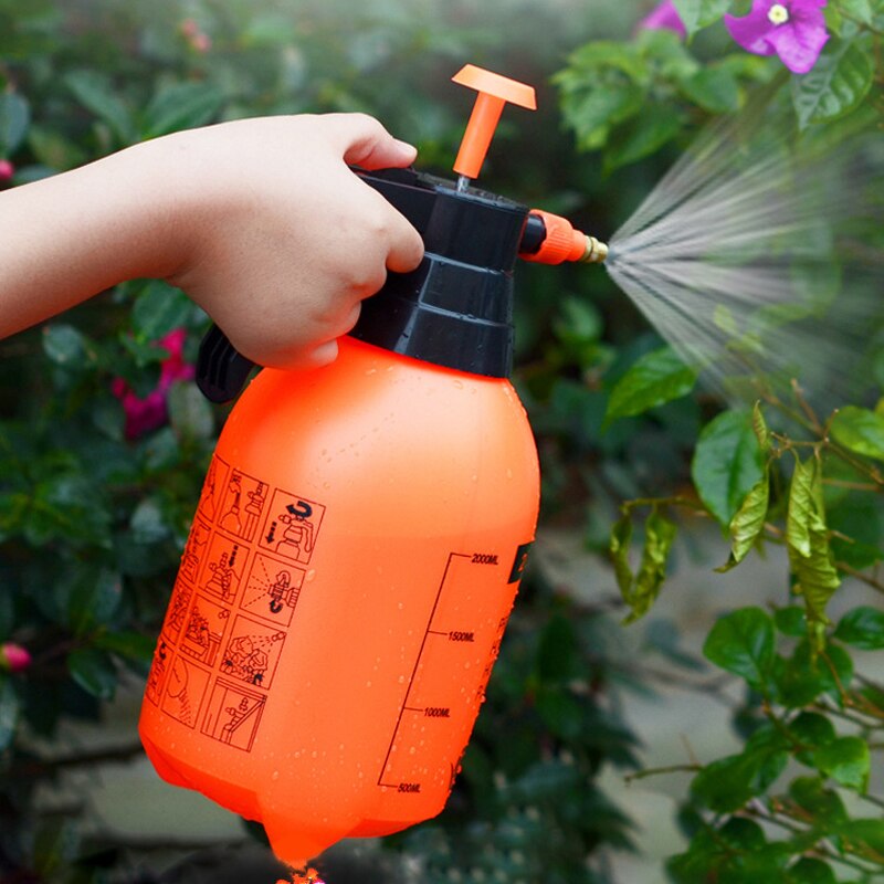 Trigger Pressure Sprayer Air Compression Pump 2L Watering Hand Pressure Sprayers Flowers Home Garden Watering Spray Water Bottle
