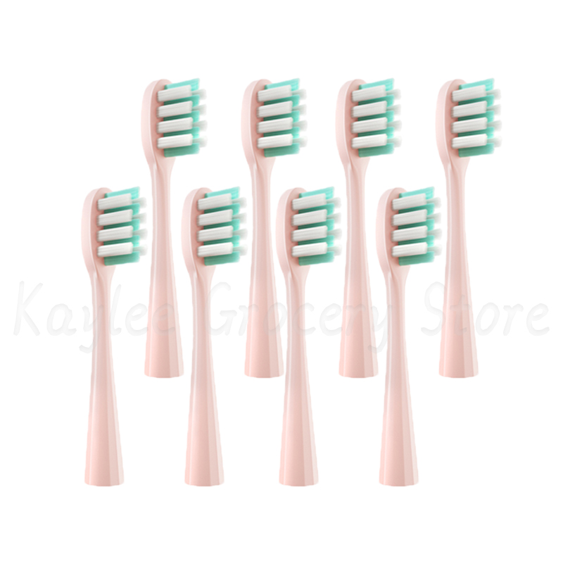Voor Usmile Vervangende Tandenborstelkoppen Y1/Y 1S/Y2/Y3/Y4/U1/U2/U3/U4/U 2S/P1/P3/P10/P10pro Vervang Borstelkoppen Mondstukken 4/8/12Pcs: green