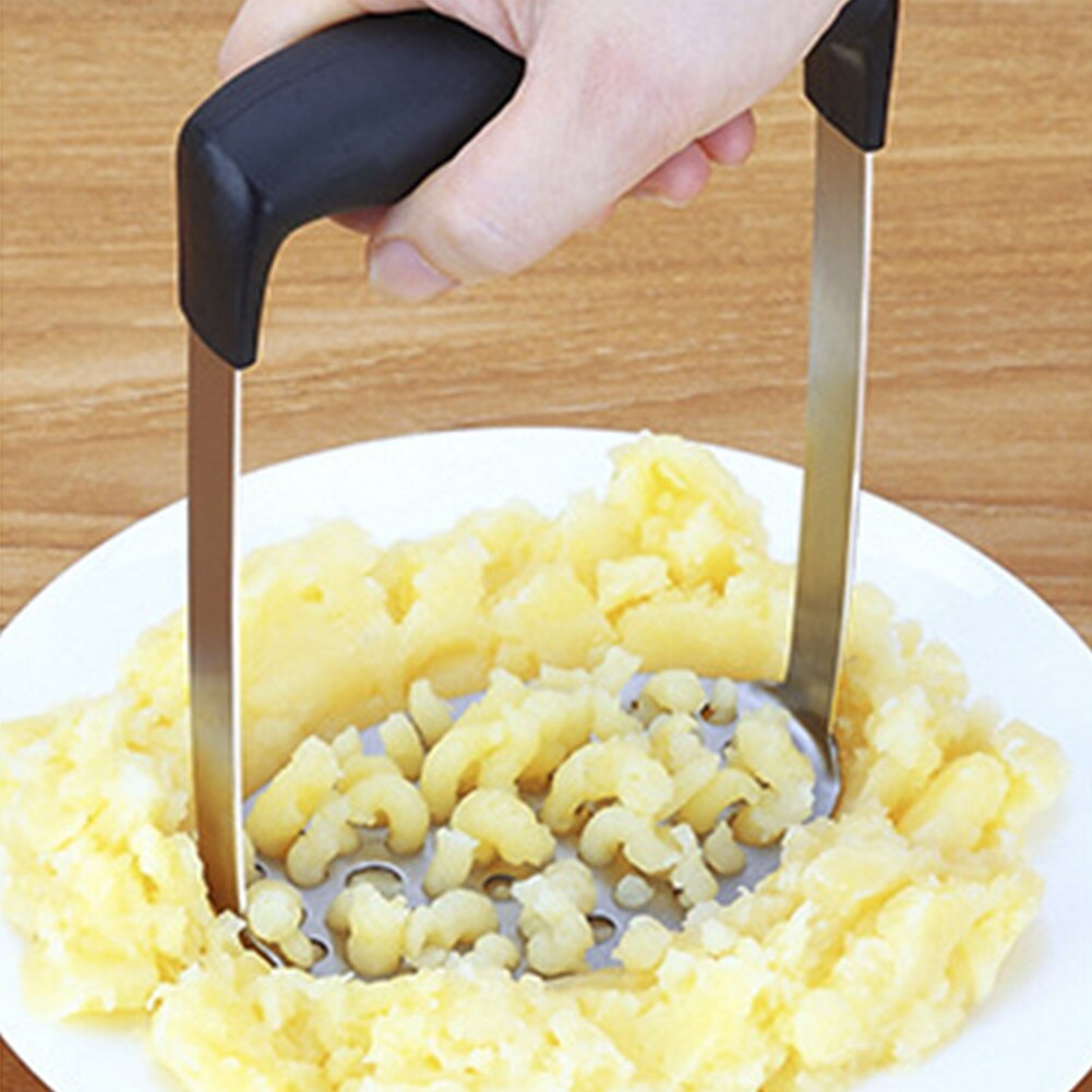 Rustfrit stål puré kartoffelmoser bred anvendelse køkkenredskab grøntsager frugt ricer presser