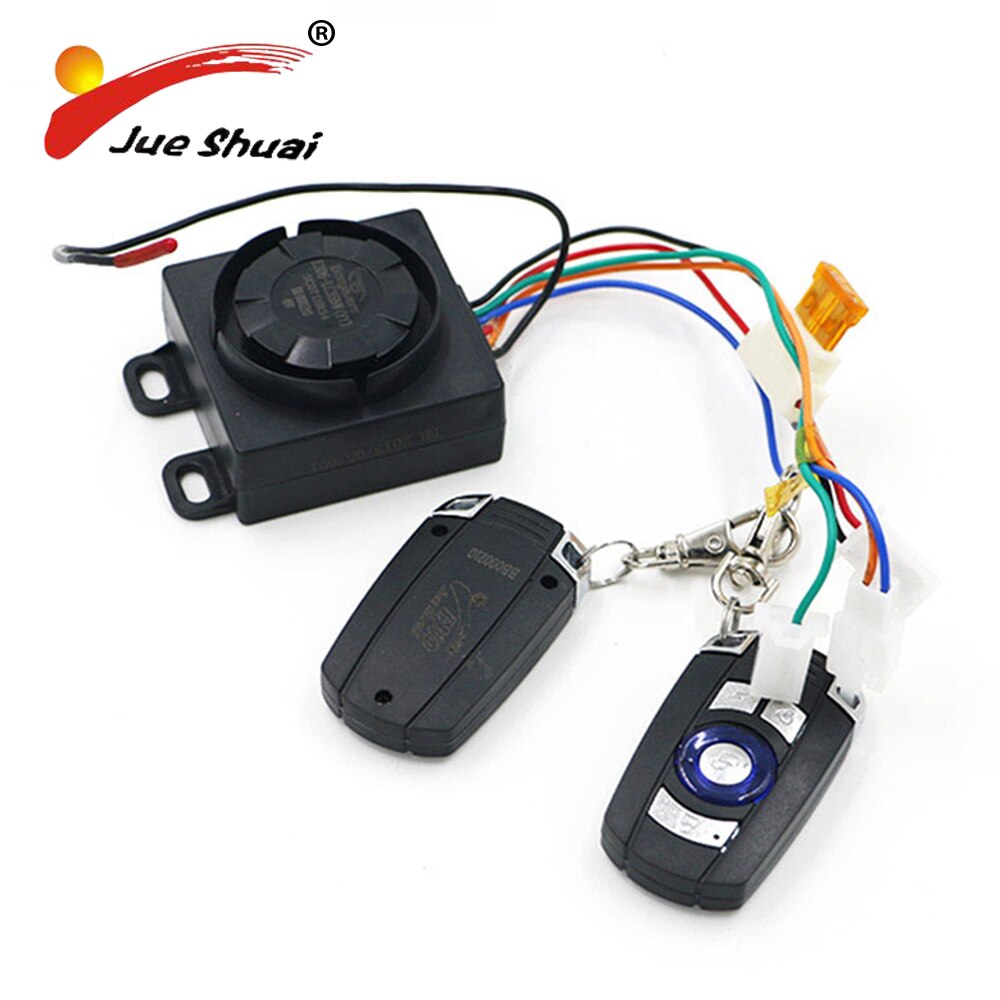 Dual Afstandsbediening Sleutel Controle Motorfiets Alarm Beveiligingssysteem Motorfiets Diefstal Bescherming Fiets E Scooter Motor Alarmsysteem