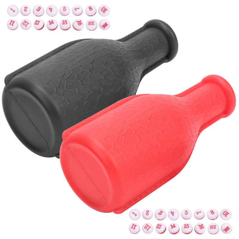 Dados de goma con números para el hogar, suministros de botella de billar, dado de entretenimiento, dados resistentes y duraderos