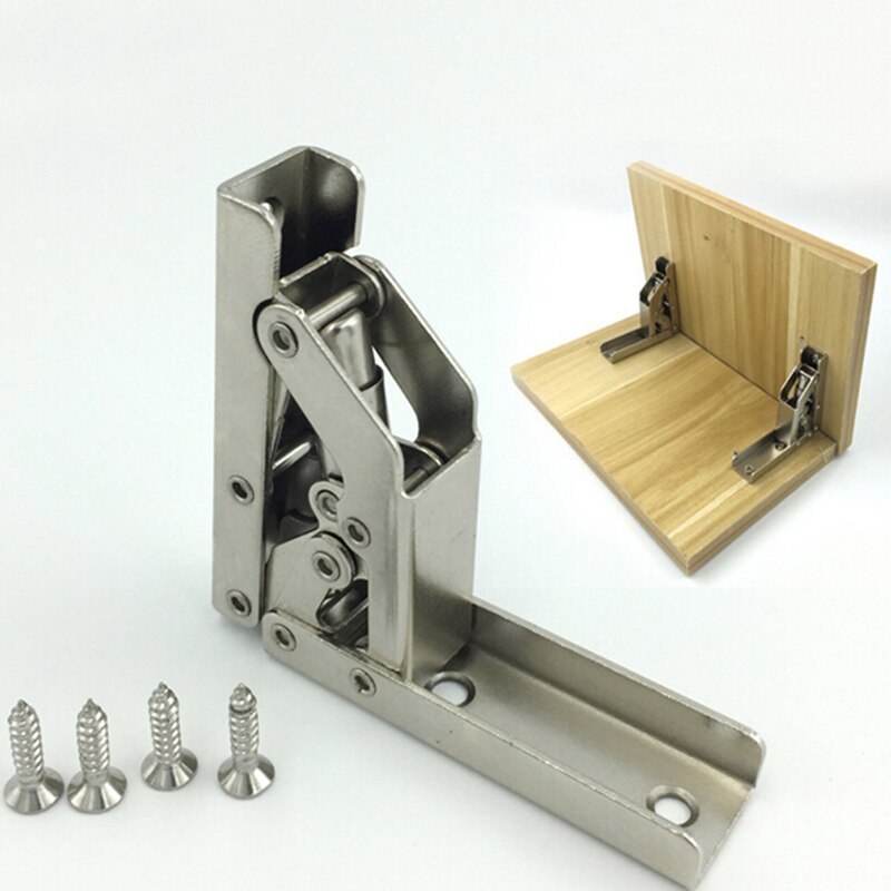 Bisagra plegable de 90/180 grados para puerta de armario de acero laminado en frío, bisagra para puerta de armario, muebles, conexión de esquina, accesorios de Hardware