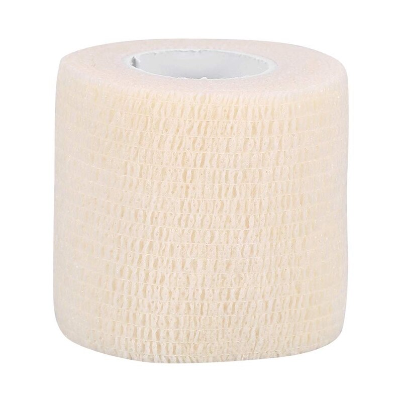 Breathable Self Adherent Wrap Athletic Elastic Non Woven Cohesive Bandage for Sports First Aid Wrist Ankle Sprains White
