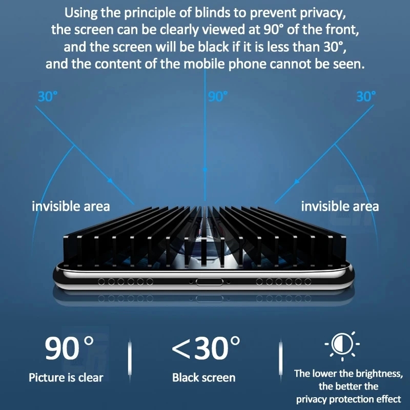 2-4pcs Anti-spy Screen Protector for Tecno Pop 8 7 6 Pro Anti-peep Full Cover Tempered Glass Tecno Pova 6 Neo 4 5 Privacy Film