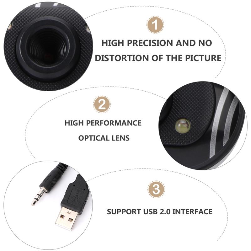 USB 2.0 Desktop HD Webcams Web Camera Built-in Night LED Lights For Computer PC Laptop without Microphone