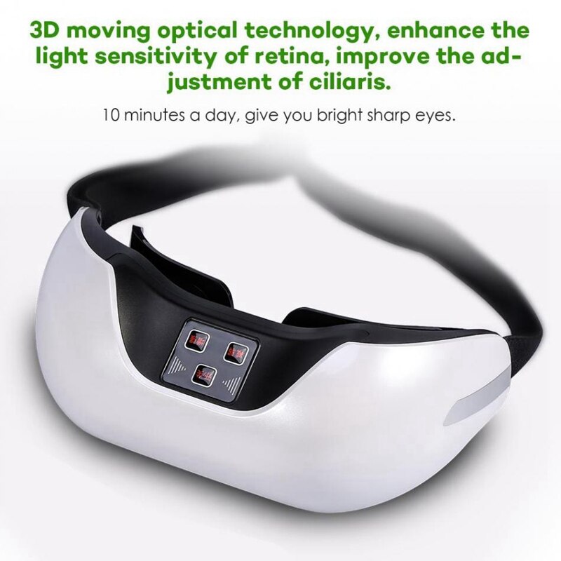 Intelligent 3d øjenplejeinstrument grønt lys øjensyngendannelsestræningsinstrument øget syn puls magnetisk terapi m