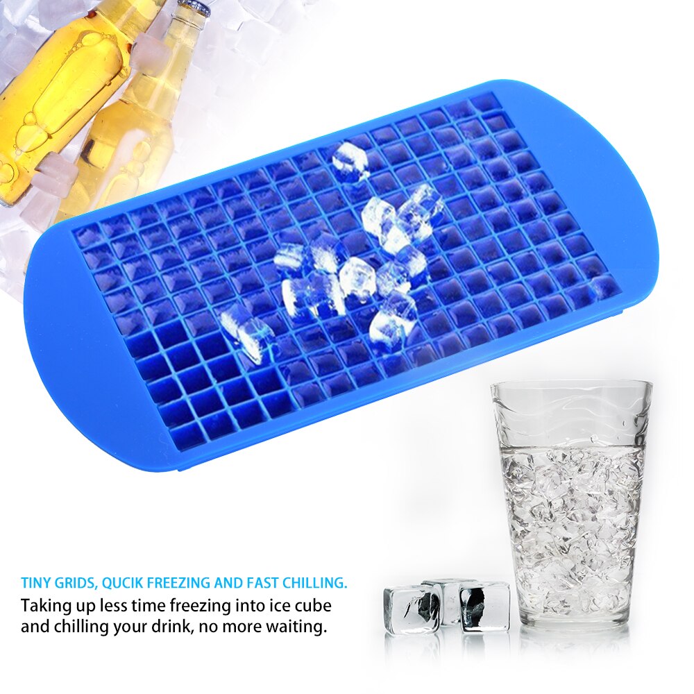 Tiny Ice Cube Trays Approved Food Grade Silicone 160 Grids Small Ice Maker Chocolate Mold Mould Maker Kitchen Bar Party Drinks
