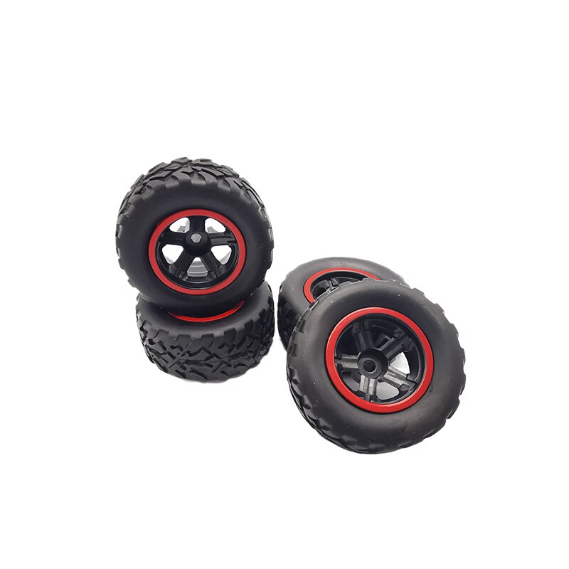 Aggiornamento ruota pneumatici in gomma 4 pezzi per ricambi auto camion WPL D12 1/10 RC