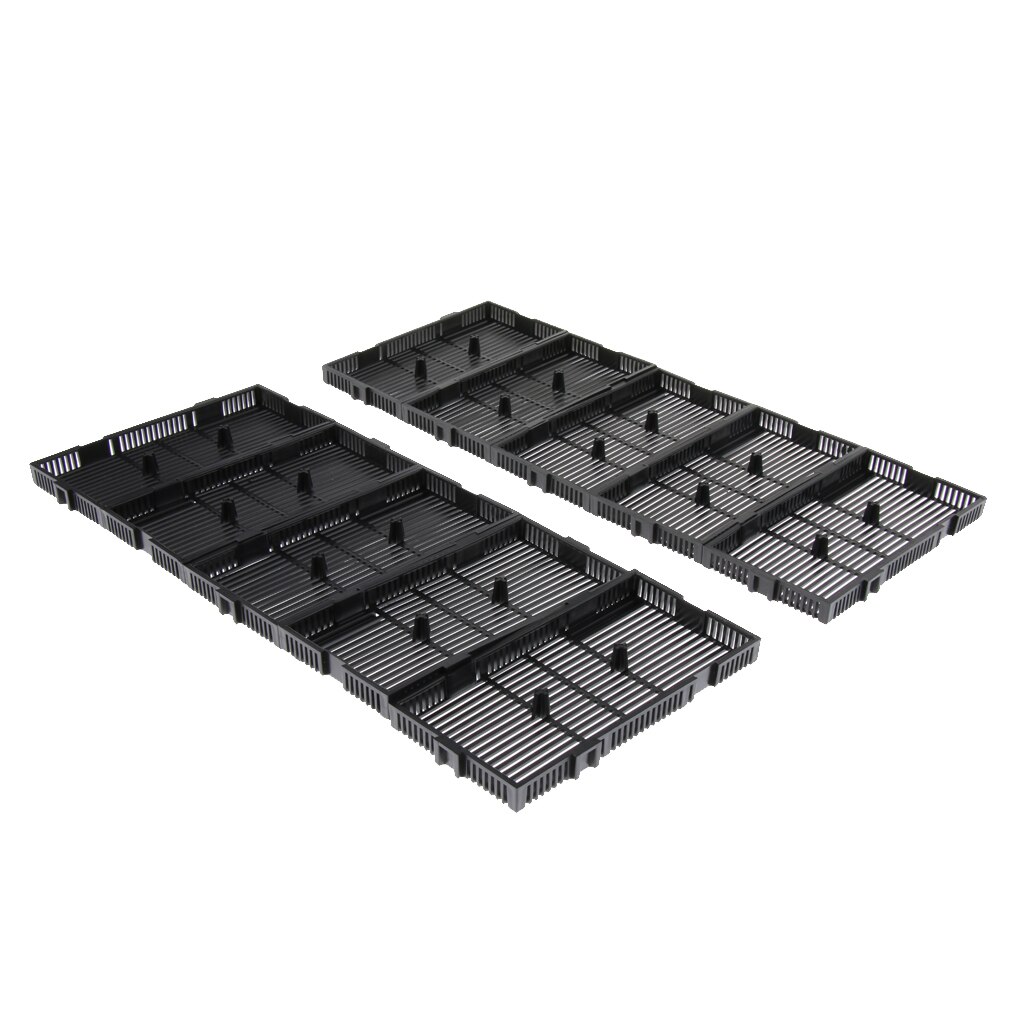 10 Stuks Aquarium Tank Bodemfilter Board Plaat Zwart