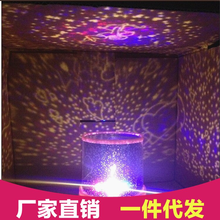 Rotating LED night light projector star sky master projection lamp children room decorative