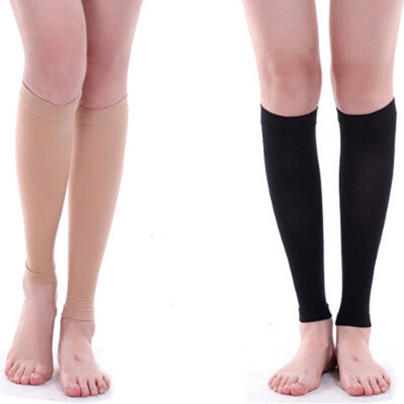 1 Pair Relieve Leg Calf Sleeve Varicose Vein Circulation Compression Elastic Stocking Leg Support For Women Sports Wear