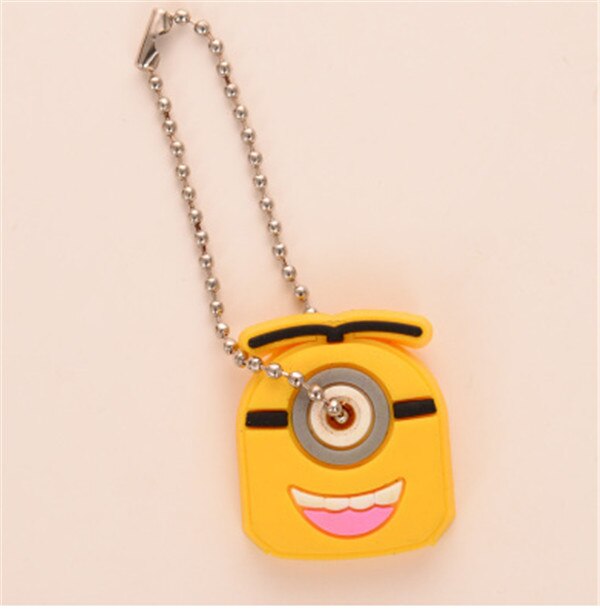 1PC Key Top Cover Cap Topper Keyring Cute Animal Multi Color Soft Plastic Key Cover for House Room Box Keys: 5