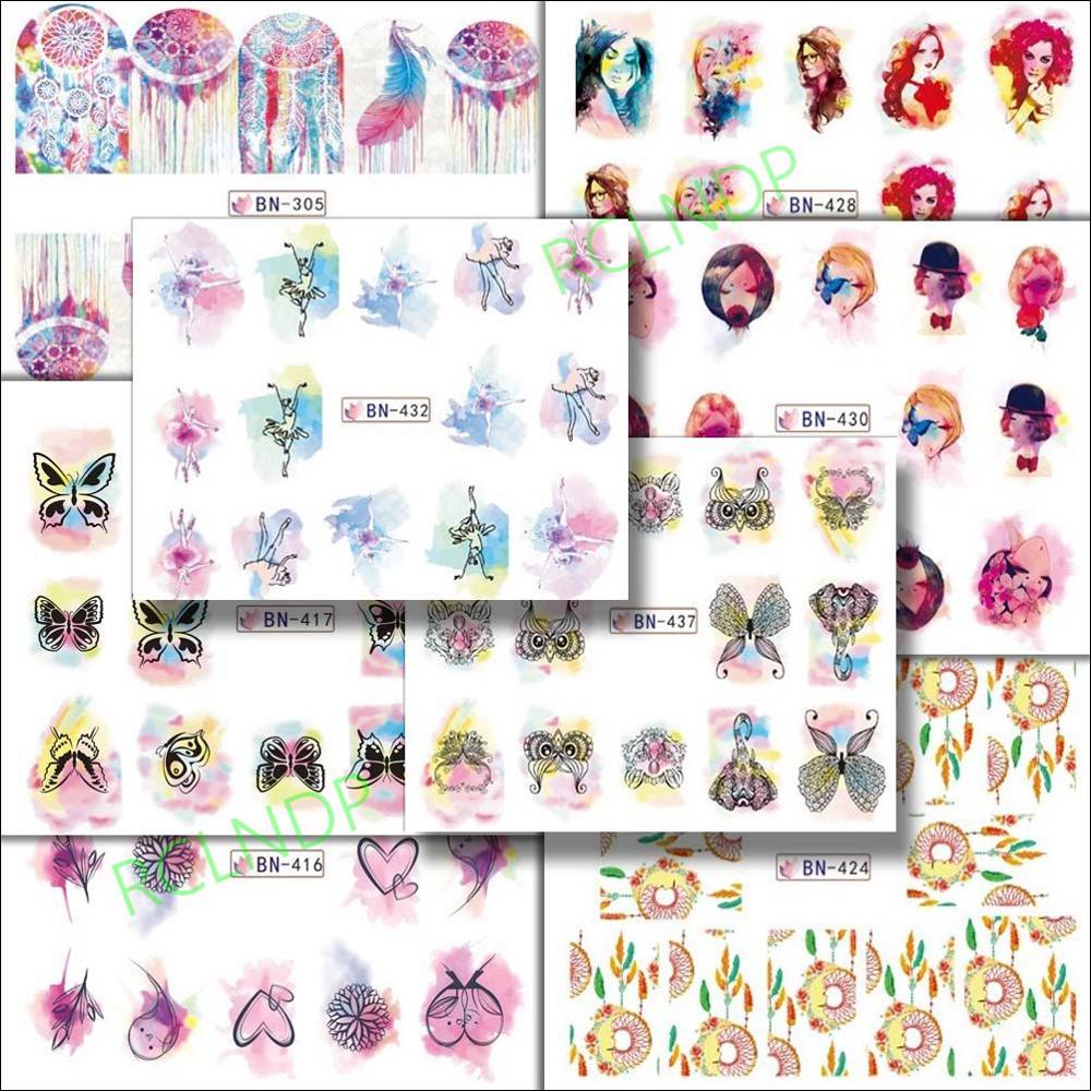 Pegatinas para Uña de agua, decoración artística, deslizador, mano con Calavera, de arenisca, calcomanía, accesorios de laca: Marfíl